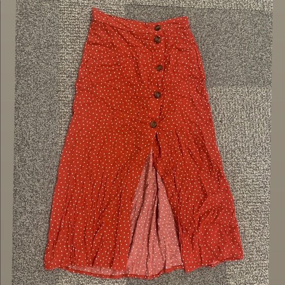 Red skirt with white polkadots . - Picture 1 of 1